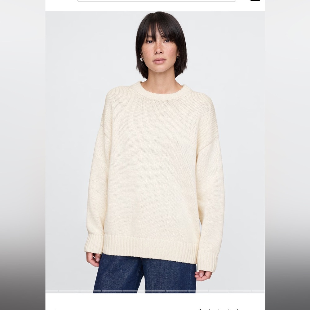 GAP 100% Cotton Oversized Boyfriend Sweater